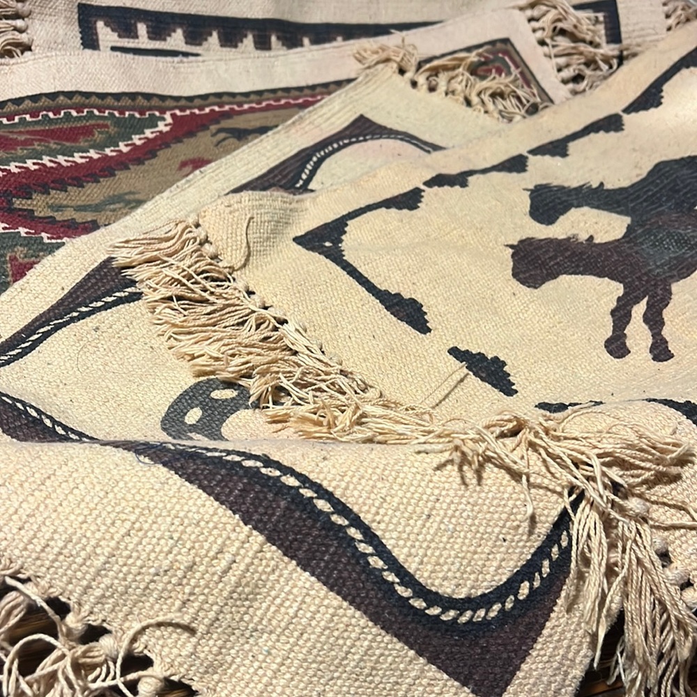 El Paso Saddle Blanket Company cowboy horse  placemates